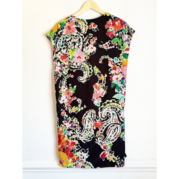 Lauren Ralph Lauren Women’s 8 Dark Floral Paisley Shift Dress Cottagecore - Picture 8 of 9